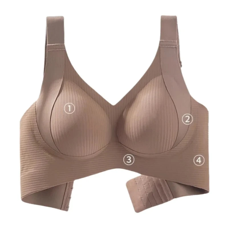 Ribbed V-Neck Bralette Set